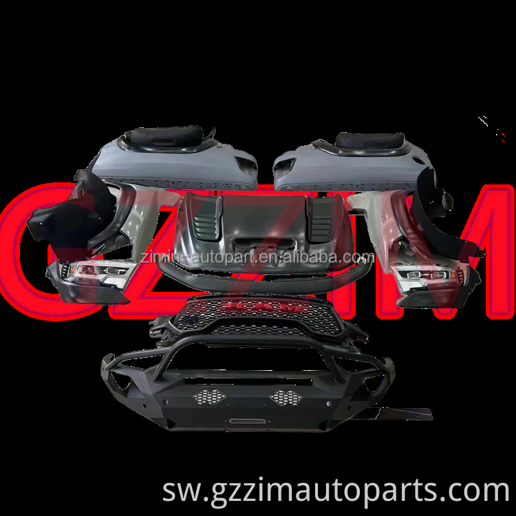 Mbele bumper grille bodykit kwa ram trx bodylit